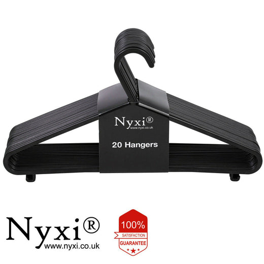 Nyxi Plastic Hangers Premium Top Clothes Coat Hangers Garment Shirt