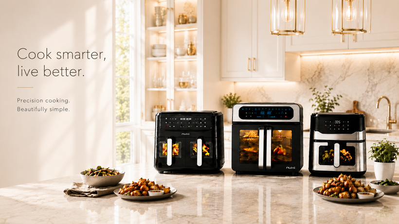 Cook smarter live better - Nyxi Air Fryer Range