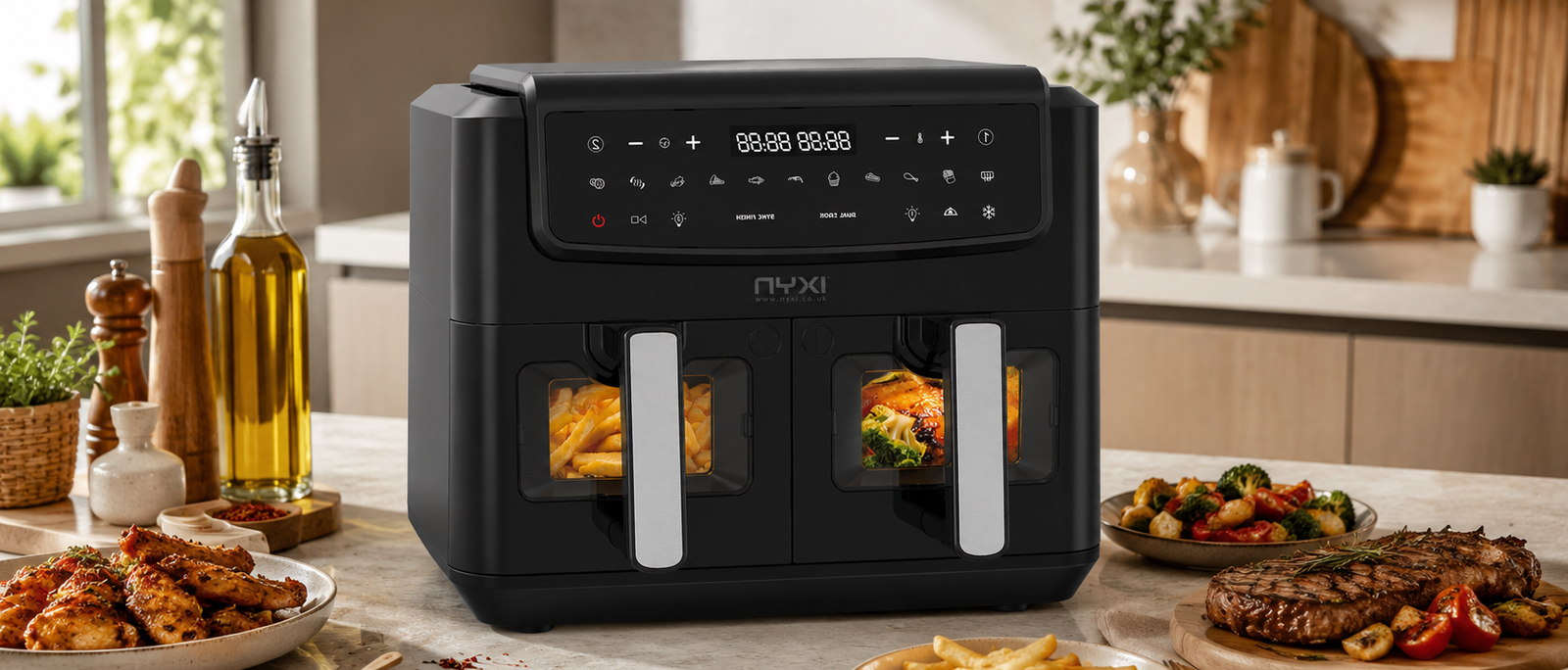 Why the Nyxi 9L Dual Basket Air Fryer is Perfect for Modern UK Kitchens