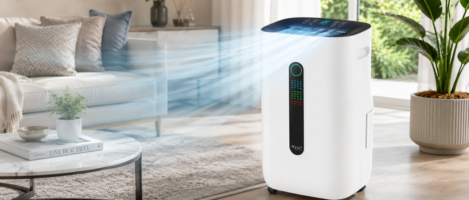 Create a Healthier Home with the Nyxi 20L Portable Dehumidifier
