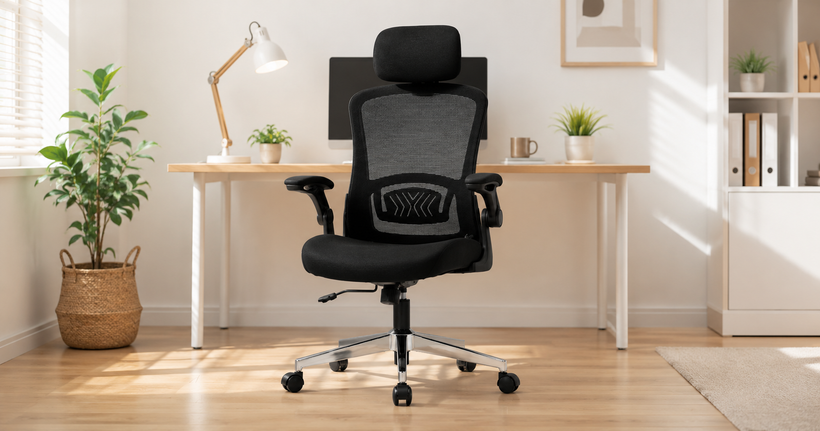 Nyxi ergonomic office chair in a modern home office