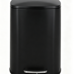 Nyxi 50L Stainless Steel Pedal Bin with Soft-Close Lid ,Fingerprint Resistant - Black