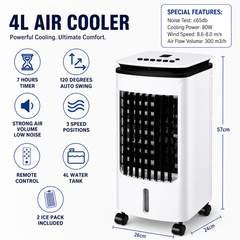 Nyxi 4L Air Cooler Portable