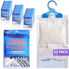 Nyxi Pack of 6 - Pack of 100 Hanging Wardrobe Dehumidifier Bags