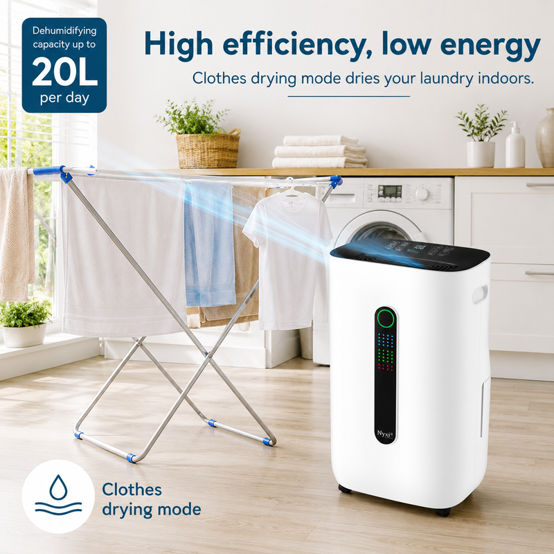 Nyxi 20L Dehumidifier with WiFi App and Voice Control