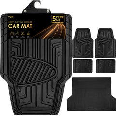 Nyxi Universal Heavy Duty Rubber Car mat (4 Piece)