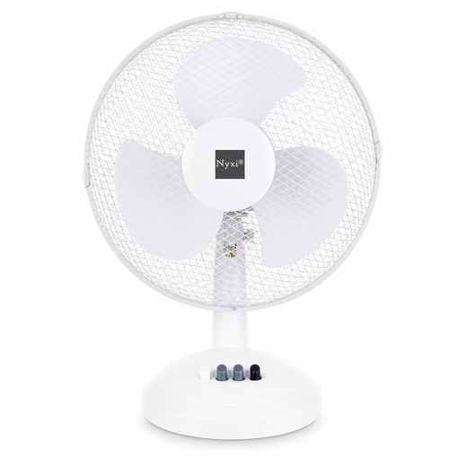 Nyxi 12" Fan Oscalating Desk 3-Speed Air Cooling Adjustable