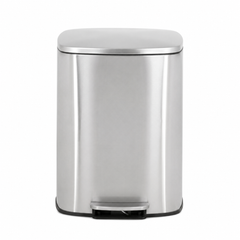 Nyxi 50L Stainless Steel Pedal Bin with Soft-Close Lid ,Fingerprint Resistant - Silver