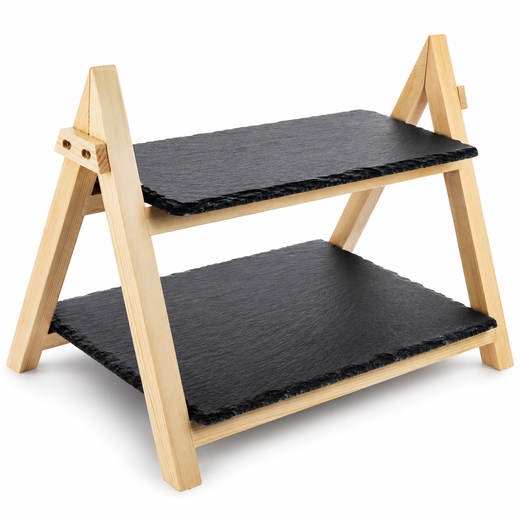 Nyxi 2 Tier Slate Rack Cake Stand