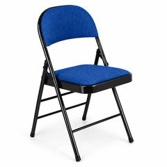 Nyxi Fabrico Folding Chair Fabric Padded (Navy Blue)