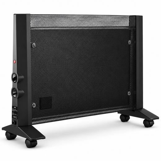 Nyxi Mica Panel Electric Heater 2000W 3 Heat Settings (Black)