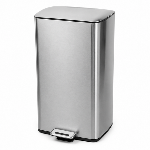 Nyxi 30L Pedal Bin Soft-Close Lid Stainless Steel Durable Design for Home & Office