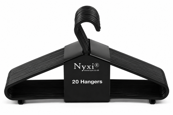 Nyxi Plastic Hangers Premium Top Clothes Coat Hangers Garment Shirt