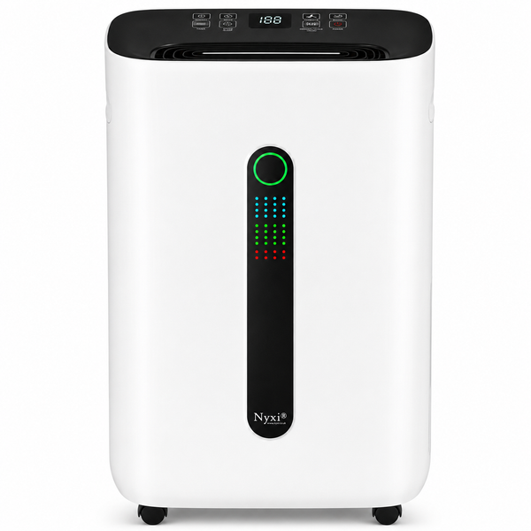 Nyxi 20L Per Day Dehumidifier with Digital Humidity Sensor, XL 6.5L Water Tank