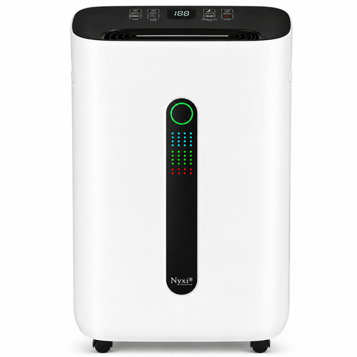 Nyxi 20L Per Day Dehumidifier with Digital Humidity Sensor, XL 6.5L Water Tank