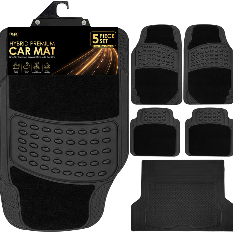 Nyxi Universal Flex Rubber Car Mat (4 Piece)