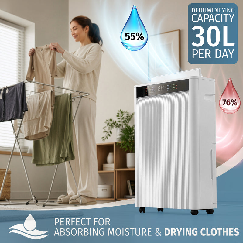 Nyxi 30L Dehumidifier with WiFi App and Voice Control