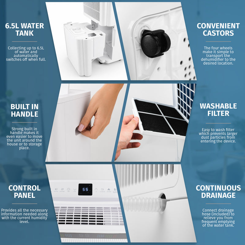 Nyxi 30L Dehumidifier with WiFi App and Voice Control