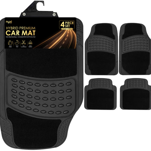 Nyxi Universal Flex Rubber Car Mat (4 Piece)