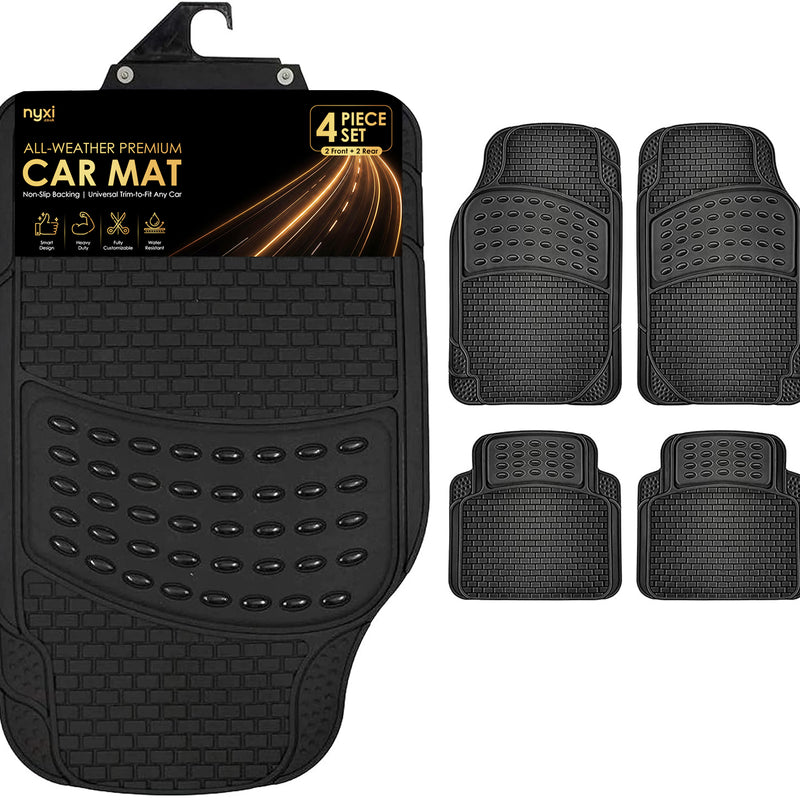 Nyxi Universal Rubber Car Mat (4 Piece)