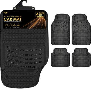 Nyxi Universal Rubber Car Mat (4 Piece)
