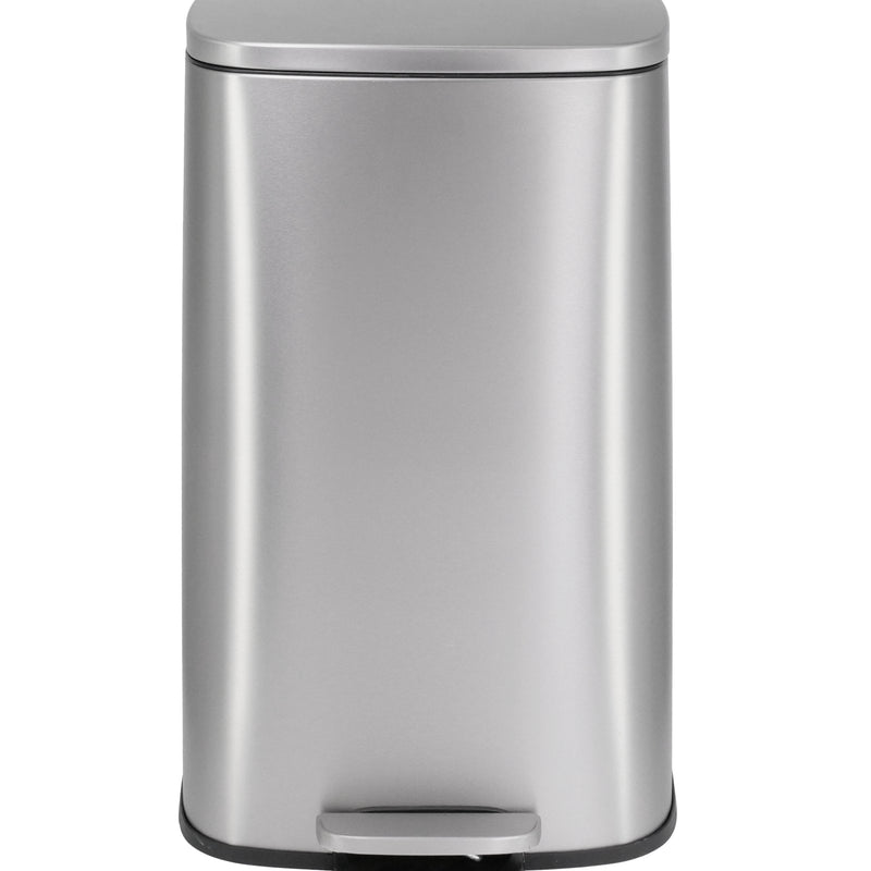 Nyxi 50L Stainless Steel Pedal Bin with Soft-Close Lid ,Fingerprint Resistant - Silver