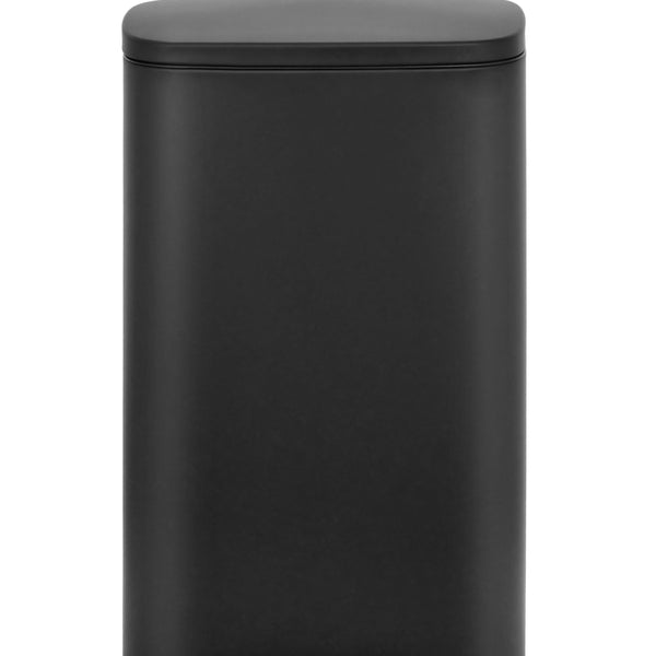 Nyxi 30L Stainless Steel Pedal Bin with Soft-Close Lid, Fingerprint Resistant - Black