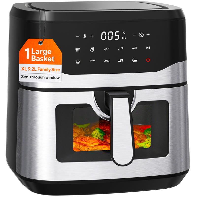 Nyxi Air Fryer 9.2L with Digital Display 9 Preset Cooking Modes Single Basket