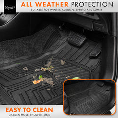 Nyxi Universal Heavy Duty Rubber Car mat (4 Piece)