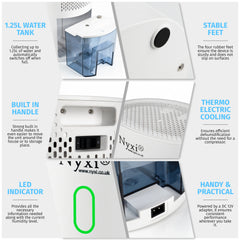 Nyxi 1.25L/D Home Dehumidifier