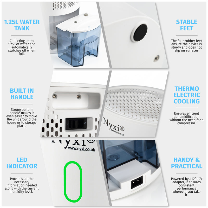 Nyxi 1.25L/D Home Dehumidifier