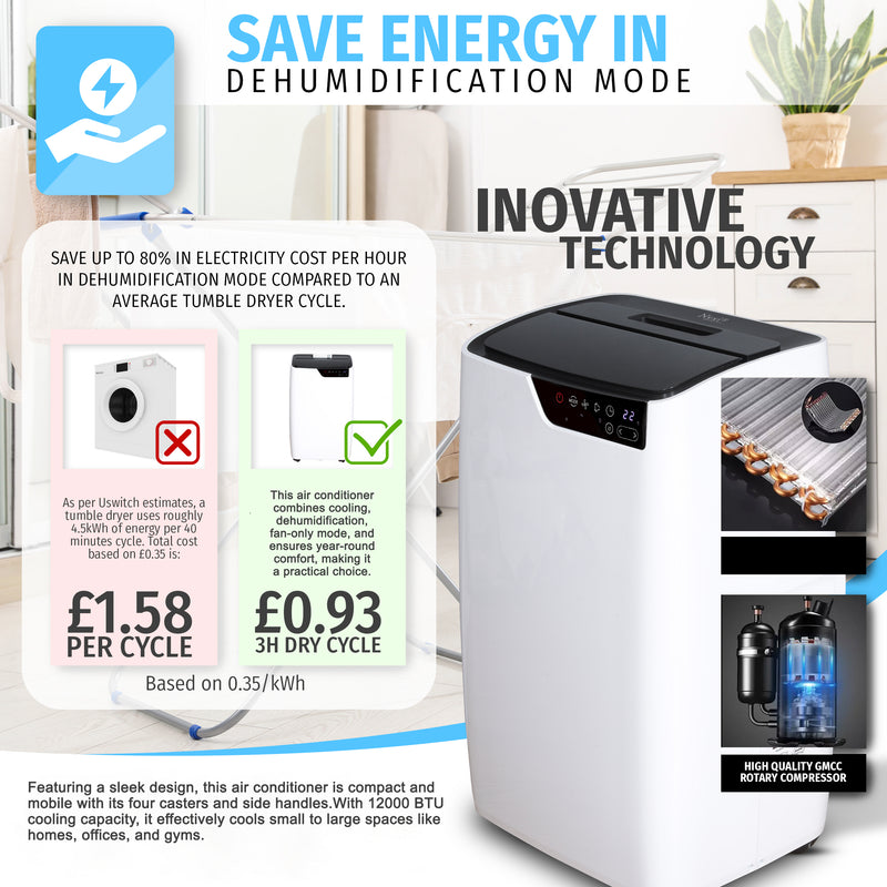 Nyxi 12000 BTU Air Conditioner Portable