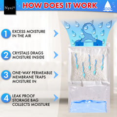 Nyxi Hanging Wardrobe Dehumidifier Bag