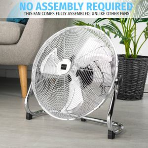 Metal Floor Fan 16-Inch