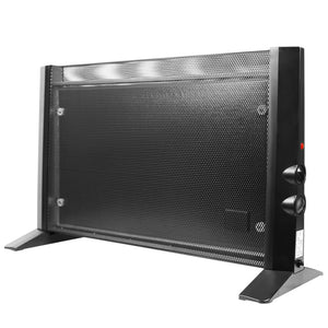 Mica Panel Electric Heater 2000W 3 Heat Settings (Black)