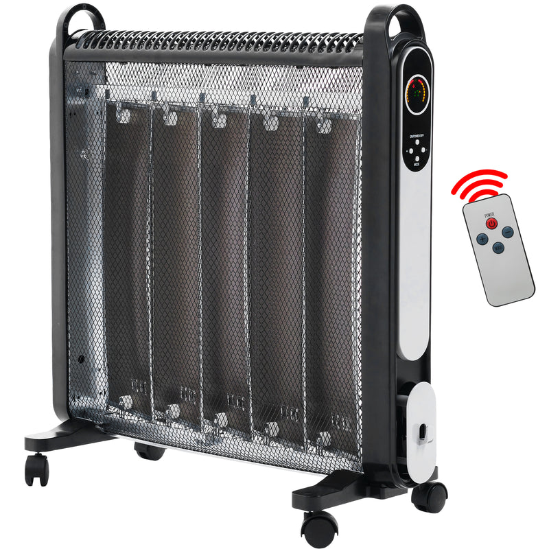 Nyxi Mica Oil Free Panel Heater Electric 2000W with Remote Control 2 Heat Settings