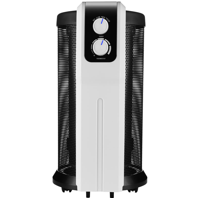Nyxi Cylindrical Mica Electric Heater 2200W 360° Surround Heating 3 Heat Settings