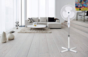 16" Fan Pedestal Oscillating Stand Electric Tower Standing Clip