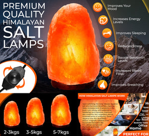 3-5 Kg Himalayan Salt Lamp 100% Natural & Hand Crafted