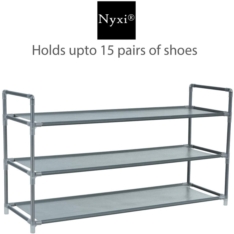 3 Tier Multipurpose Shoe Rack Stand - Grey