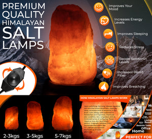 2-3 Kg Himalayan Salt Lamp 100% Natural & Hand Crafted