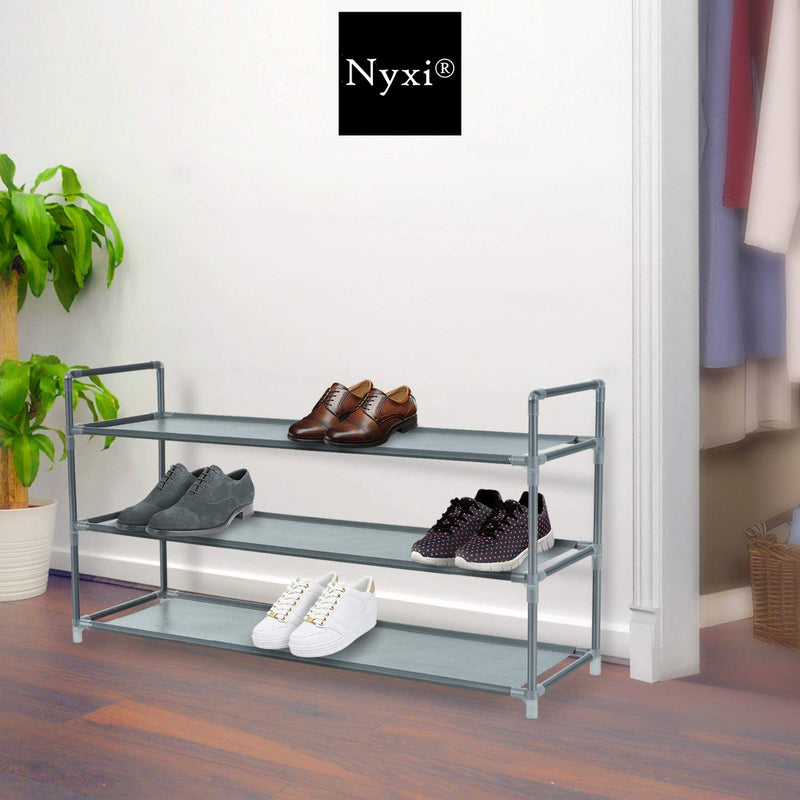 3 Tier Multipurpose Shoe Rack Stand - Grey