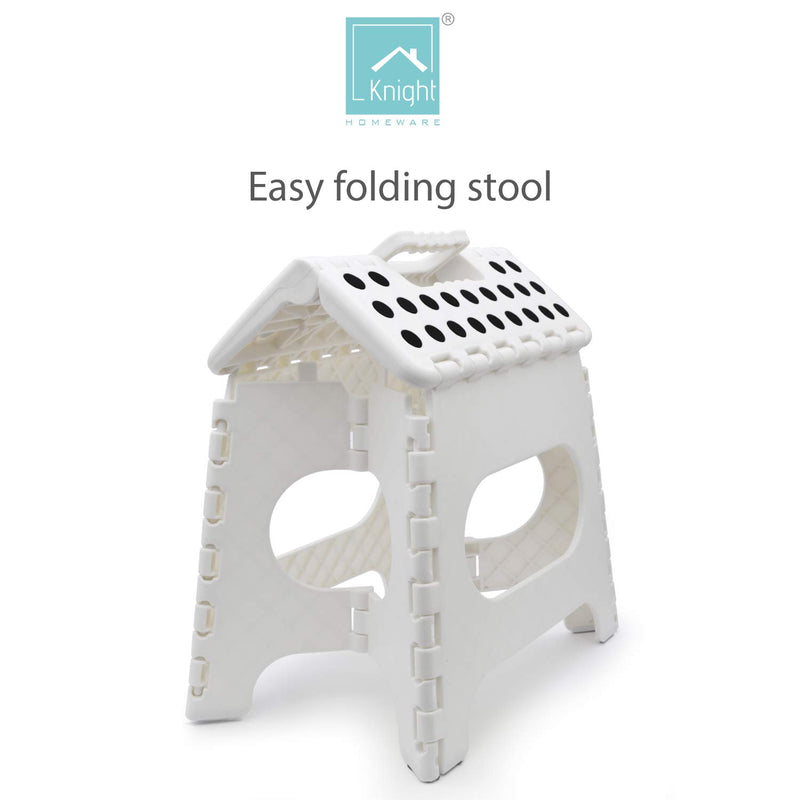 Nyxi Plastic Folding Step Stool (White)
