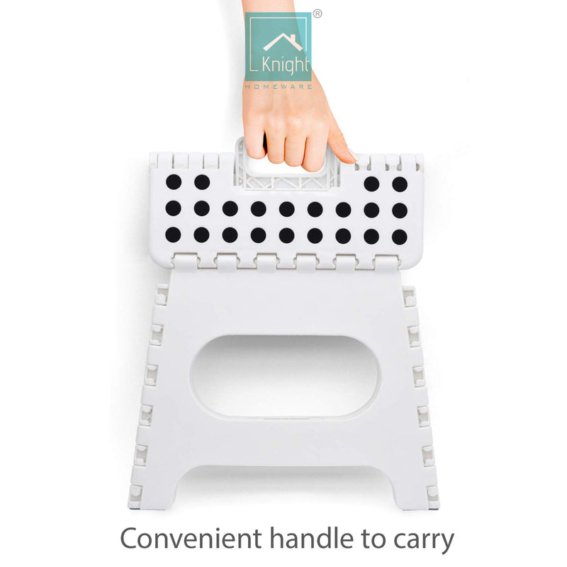 Nyxi Plastic Folding Step Stool (White)