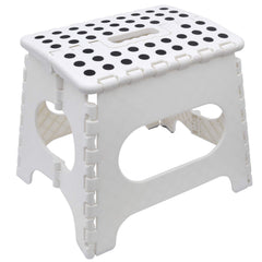 Nyxi Plastic Folding Step Stool (White)