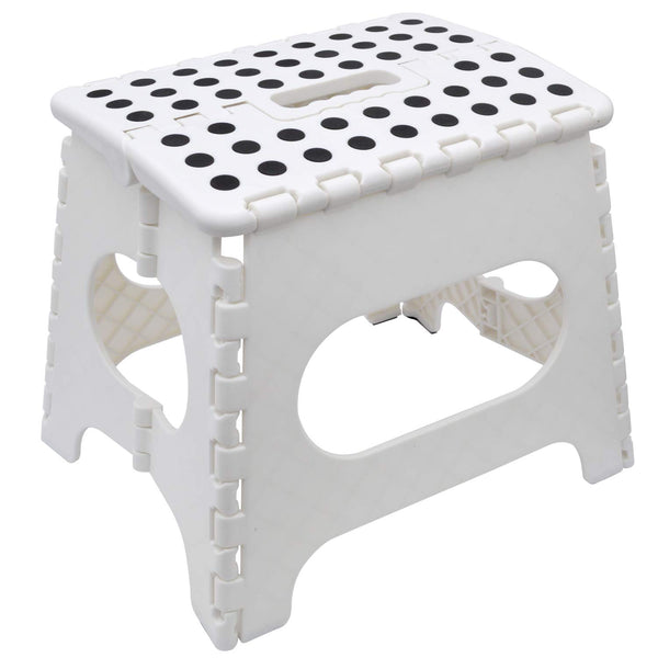 Nyxi Plastic Folding Step Stool (White)