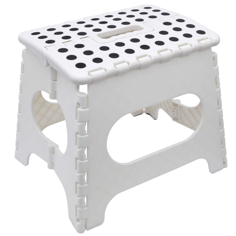 Nyxi Plastic Folding Step Stool (White)