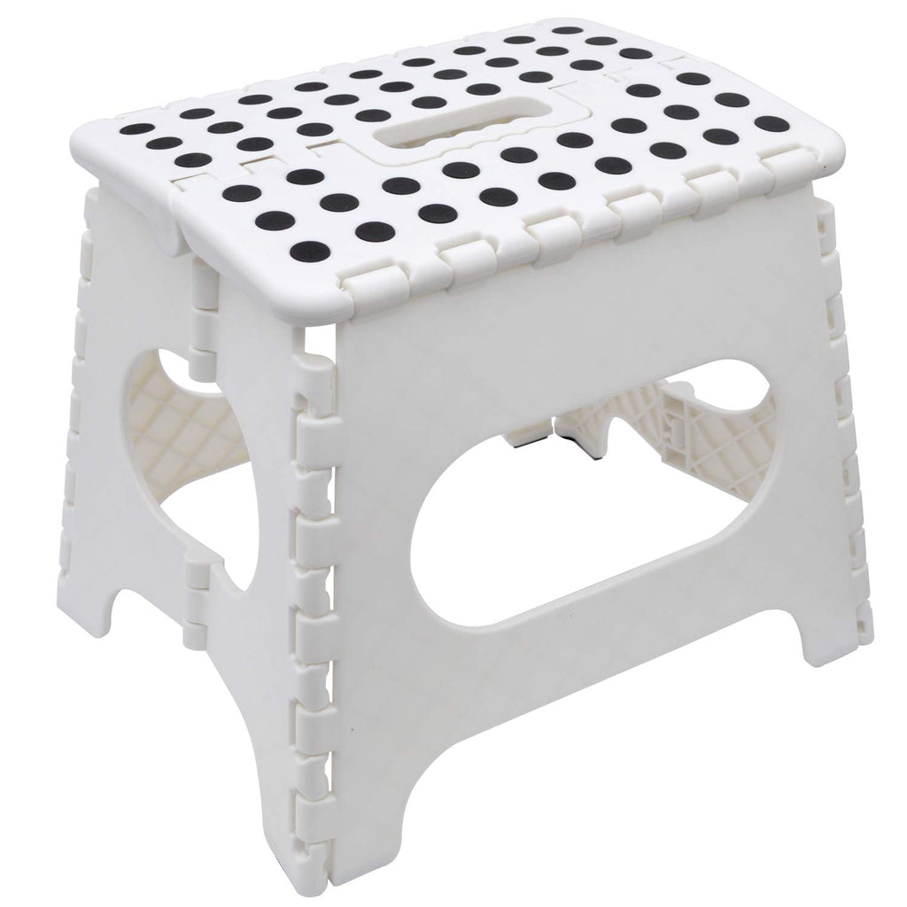 Plastic Folding Step Stool (White)