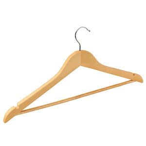 Pack of 60 Grade A, Natural Wooden Clothes Hangers