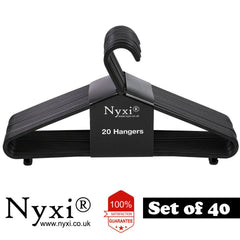 Nyxi Plastic Hangers Premium Top Clothes Coat Hangers Garment Shirt